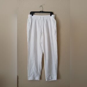Athleta Pants Womens Medium White Linen